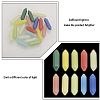 CHGCRAFT 20Pcs 10 Colors Synthetic Luminous Stone Double Terminal Pointed Dyed Beads FIND-CA0007-91-3