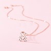 Bear Pearl Beads Pendant Necklace for Girl Women NJEW-BB44415-A-3
