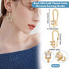 Beebeecraft 30Pcs Brass Micro Pave Clear Cubic Zirconia Earring Hooks KK-BBC0005-14-2