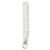 Handmade Macrame Cotton Threads Wrist Strap Pendant Decoration HJEW-JM02720-3