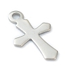 Non-Tarnish 304 Stainless Steel Tiny Cross Charms STAS-H149-05P-1