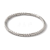 Texture Ion Plating(IP) 304 Stainless Steel Bangles for Women BJEW-K252-02P-2