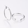 Tarnish Resistant 304 Stainless Steel Hoop Earrings EJEW-F105-10P-2