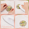 4Pcs 2 Styles Flower Hotfix Rhinestone (Hot Melt Adhesive On The Back) DIY-HY0001-89-3