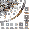 800Pcs 8 Styles Electroplate Non-magnetic Synthetic Hematite Beads G-PH0002-65-1