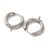 201 Stainless Steel Hoop Earring Findings STAS-D379-06D-P-2