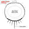 Punk Alloy Thorn Glass Beaded Choker Necklaces for Women WGE9FD8-01-5