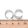 304 Stainless Steel C-Shaped Cuff Earrings EJEW-K268-86P-5