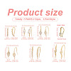 7 Pairs 7 Style Brass Micro Pave Cubic Zirconia Earring Hooks KK-TA0001-20-4