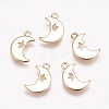 Brass Charms X-KK-T020-101G-1