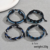 Bohemian Style Handmade PU Leather Adjustable Bracelet Sets FL7355-2-1