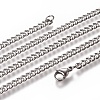 Men's Cuban Link Chain Necklaces NJEW-L172-01A-1