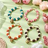 Wood Round Beads Pet Collar DIY-CP00033-5