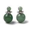 Natural Green Aventurine Perfume Bottle Pendants GG-CBA7610-02P-08-1