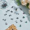 50Pcs Ion Plating(IP) 304 Stainless Steel Stud Earring Findings STAS-AR0002-52-5