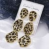 Alloy acrylic Dangle Stud Earrings EJEW-M075-01G-03-3