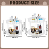 2-Tier Multifunctional Rotating Desktop Plastic Storage Rack ODIS-WH0709-255B-2