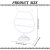 3-Tier PP Plastic Earring Display Stands EDIS-WH0012-28B-2