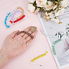 10Pcs 10 Colors Elastic Cords and Glass Golf Beads Count Stroke Score Counter HJEW-DR00088-3