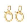 2Pcs Rhodium Plated 925 Sterling Silver Twister Clasps STER-PH0004-51G-6