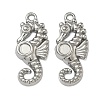 304 Stainless Steel Pendant Cabochon Settings STAS-P446-02P-1
