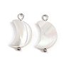 Natural Shell Moon Pendants X1-STAS-D378-37P-1