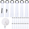 24Pcs Polyester Cheerleader Pom Poms Labels Ribbon FIND-CN0002-33B-1