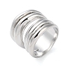 Multi Layer Alloy Wrap Finger Rings for Women RJEW-K277-02P-2