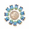 5-Petal Rack Plating Brass Enamel Bead Cap LS-X-KK-P024-13-RS-3