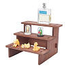 3-Tier Wooden Jewelry Organizer Display Risers ODIS-WH0058-19C-1