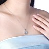 925 Sterling Silver Pendant Necklaces NJEW-BB30206-2