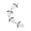 Angel Fairy Shape Electroplate Transparent Glass Beads Strands AJEW-JB01172-02-2