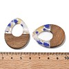 Resin and Walnut Pendants FIND-R051-10C-3