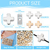 500Pcs 2 Colors CCB Plastic Beads CCB-TA0001-18-4