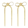 Ion Plating(IP) 304 Stainless Steel Stud Earrings X-EJEW-H007-03G-1