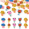 20Pcs Opaque Resin Cabochons CRES-TA0001-85-1