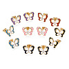 Brass Micro Pave Cubic Zirconia Stud Earrings EJEW-T014-51G-NF-2
