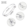 DICOSMETIC 16Pcs Adjustable 304 Stainless Steel Expandable Bangle Making BJEW-DC0001-01-5