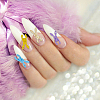 40pcs 10 Colors Spray Painted Alloy Charms MRMJ-HY0002-36-4