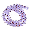 Handmade Bumpy Lampwork Beads Strands LA-CBA05D6-01-11-4