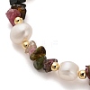 Natural Tourmaline Chip Beaded Bracelets for Women BJEW-F478-02B-2