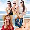 5Pcs Ocean Theme Synthetic Turquoise & Shell Beads Bracelet Sets BJEW-CA00001-6