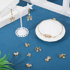 16Pcs 8 Styles Brass Micro Pave Cubic Zirconia Pendants KK-TA0002-49-8