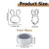 40Pcs Brass Linking Rings KK-HS0002-14A-2