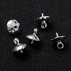 Brass Cup Pearl Peg Bails Pin Pendants KK-H759-29D-S-3
