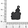 Halloween Alloy Enamel Pendants ENAM-P259-01G-EB-3