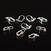 Silver Color Plated Brass Leverback Earring Findings X-EC561-S-3