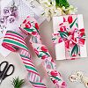 2 Rolls Burlap Ribbons SRIB-WH20009-003-4
