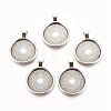 Tibetan Style Alloy Pendant Cabochon Settings LS-TIBE-R295-055AS-LF-1