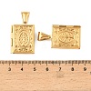 316 Stainless Steel Locket Pendants STAS-K321-03G-3